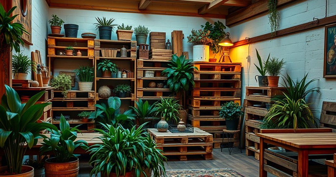 Pallet de madeira é a solução sustentável e versátil que você precisa para sua decoração e organização Pallet de madeira é a solução sustentável e versátil que você precisa para sua decoração e organização