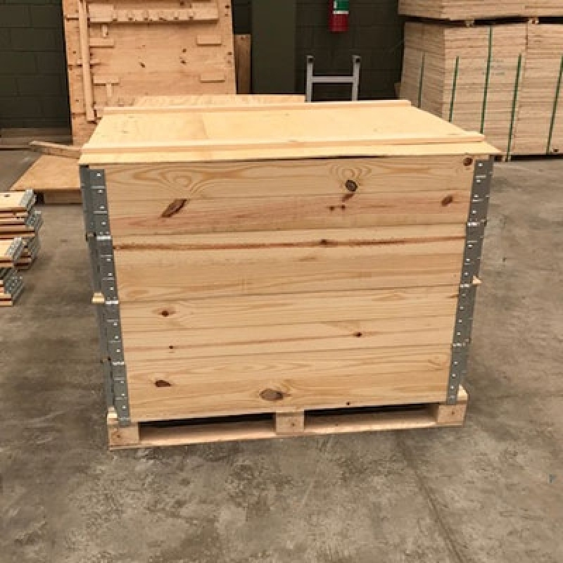 Caixa de Madeira para Exportação Dic III - Caixa de Madeira Pinus